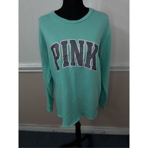 PINK Victoria’s Secret Glitter Logo Sweatshirt Size Medium